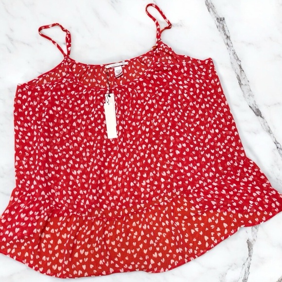 Victoria's Secret Red and White Heart Print Pajama Set - Picture 4 of 5